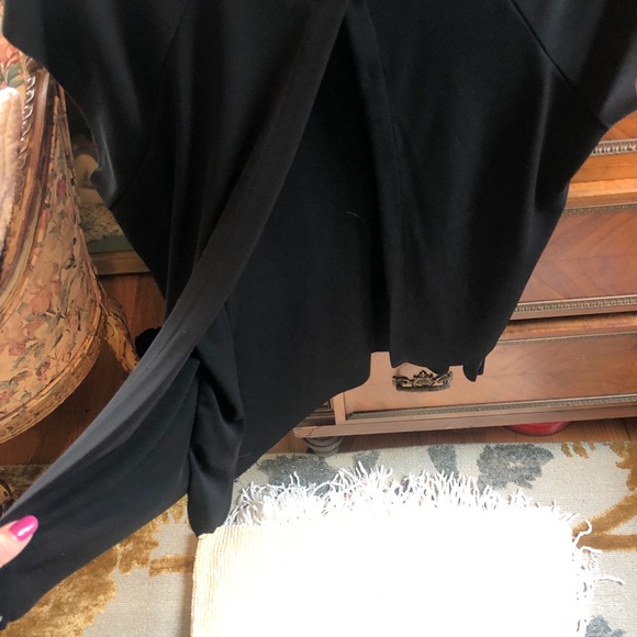 Zara collection black top/blouse open back slit - Picture 4 of 5